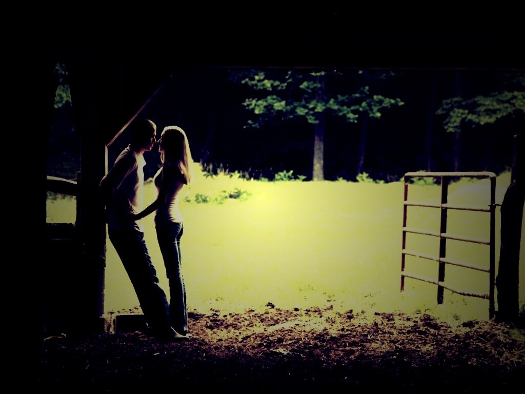 Любовь на природе обои