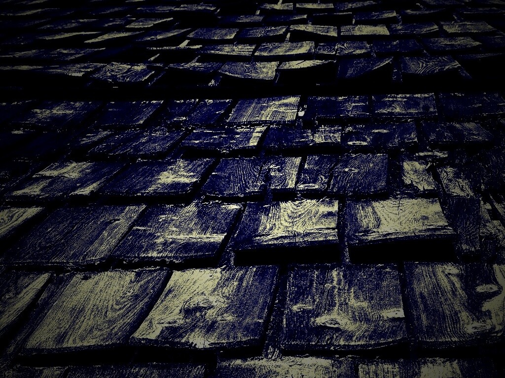 Деревянная крыша обои