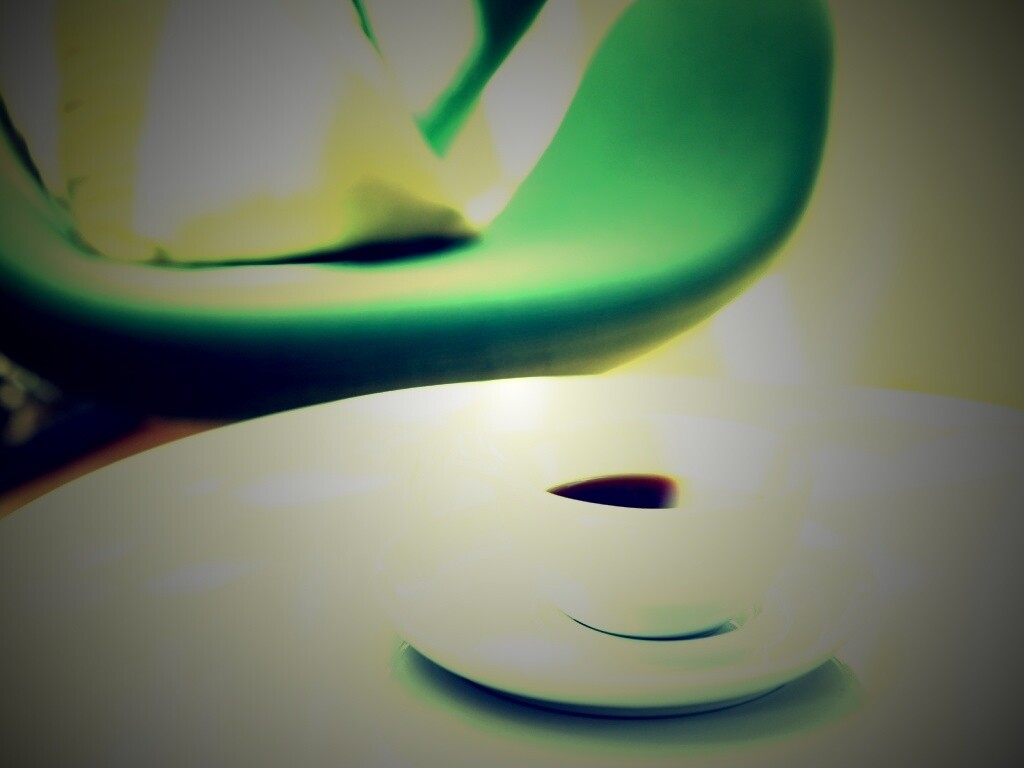 Чашка утреннего кофе обои