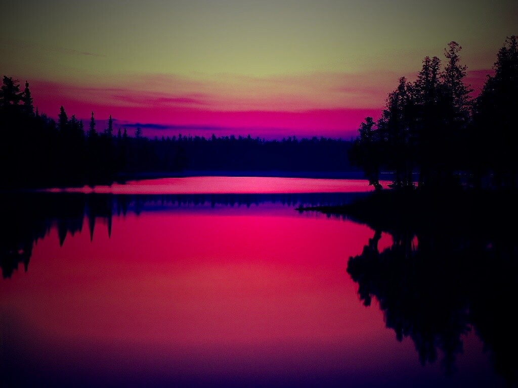 Вечерний пейзаж обои