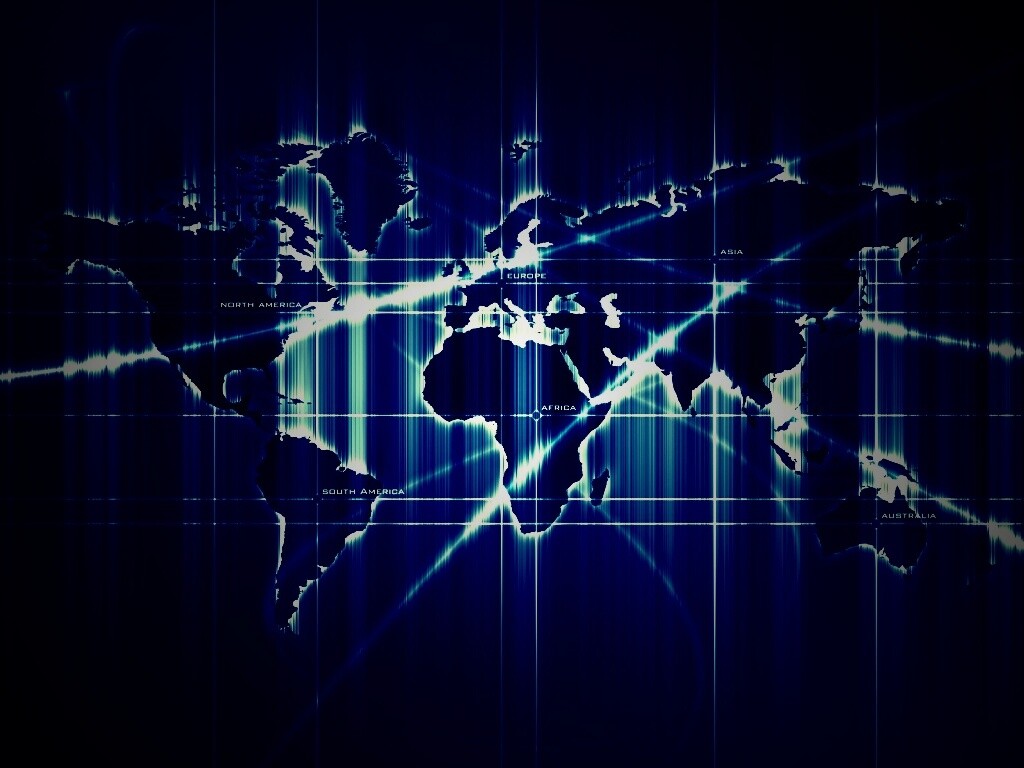 Карта мира в новом стиле обои