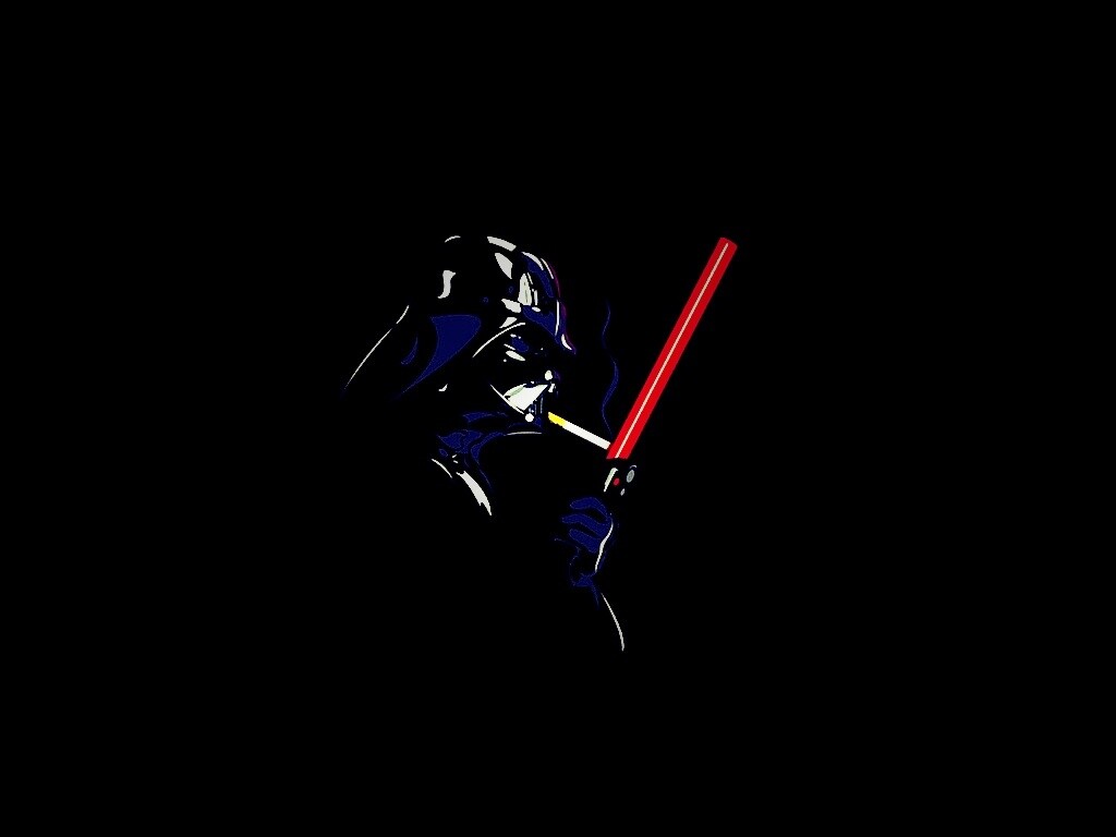 Дарт Вейдер прикуривает от меча обои