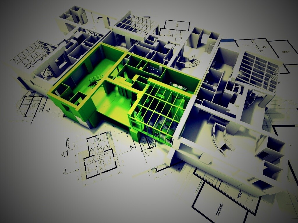 Макет дома обои