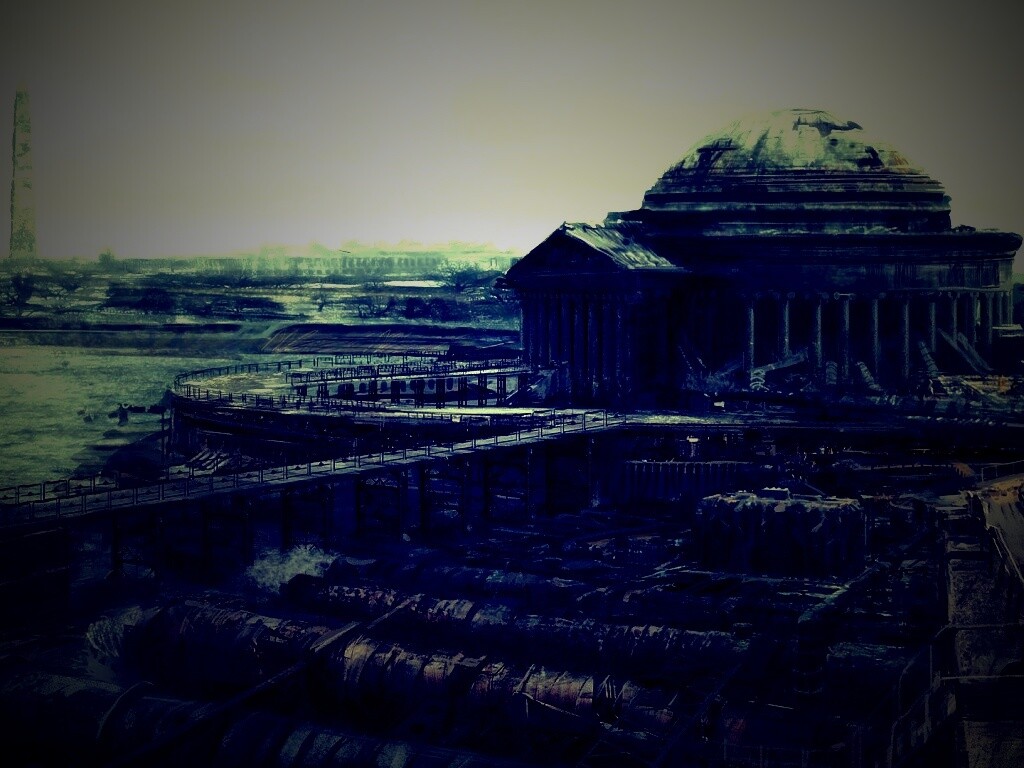 Водоочиститель в мемориале Джеферсона из Fallout 3 обои