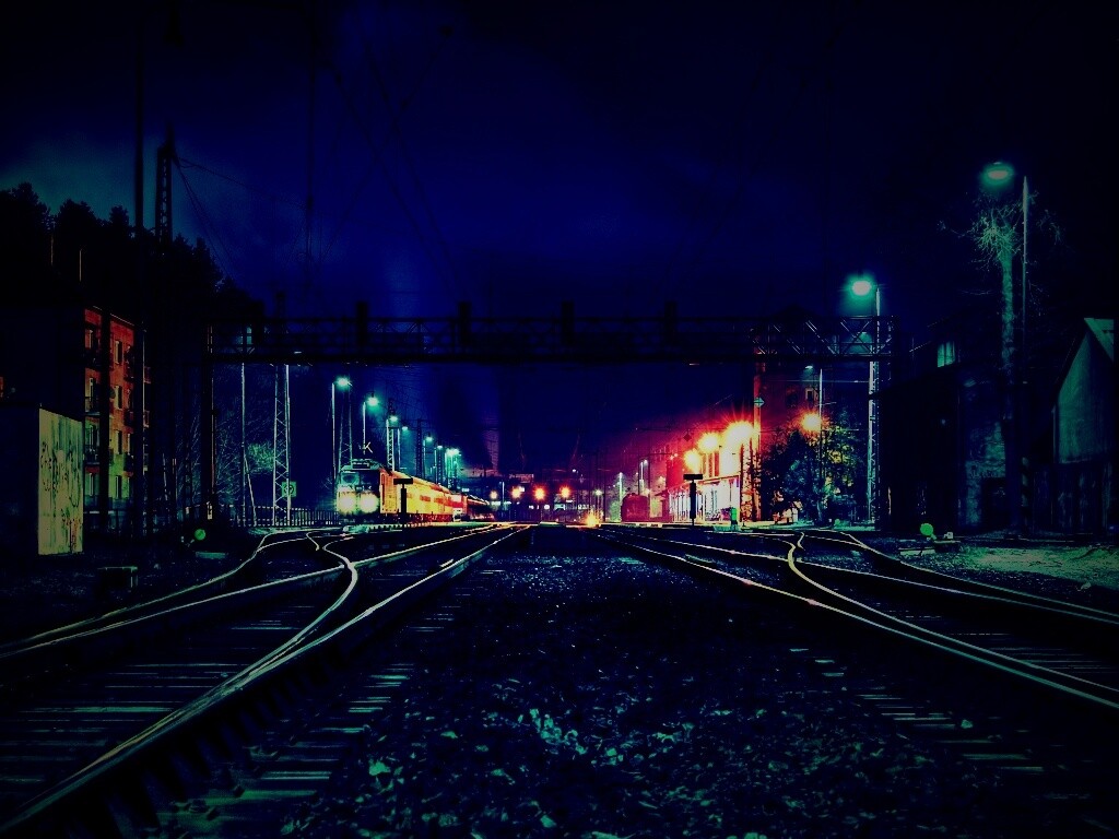 Железнодорожная станция обои