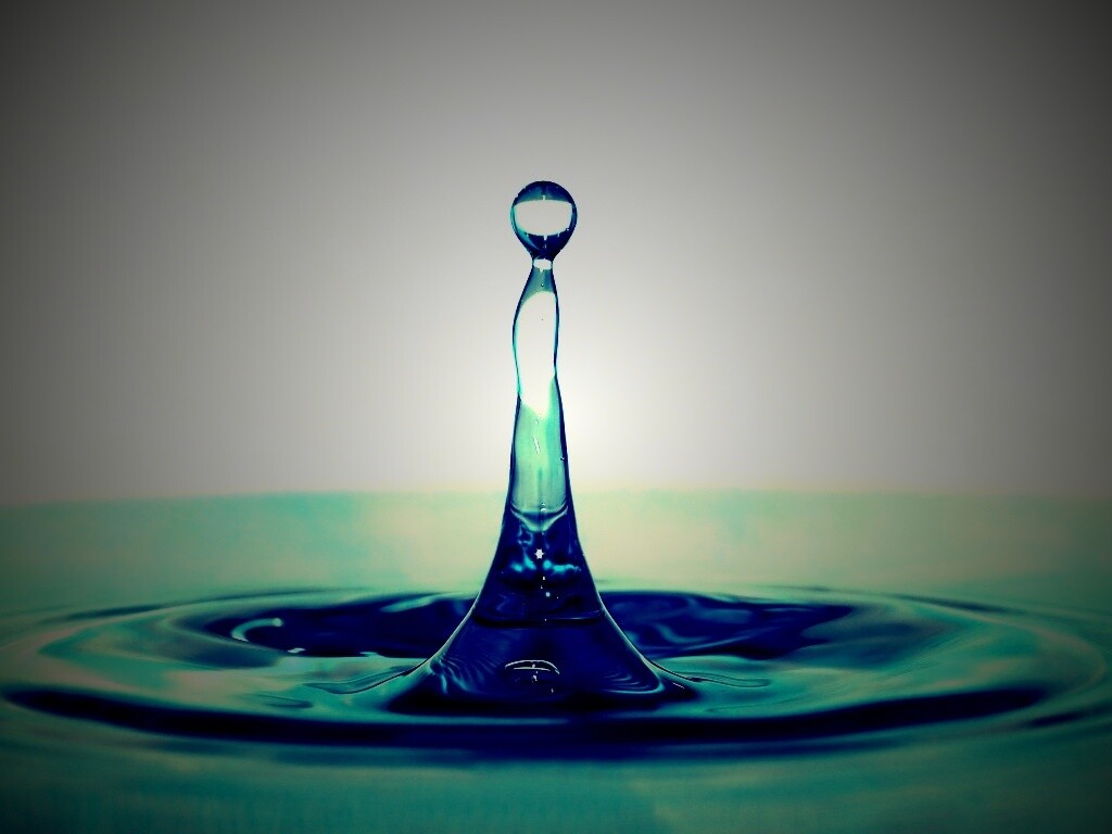 Падение капли обои