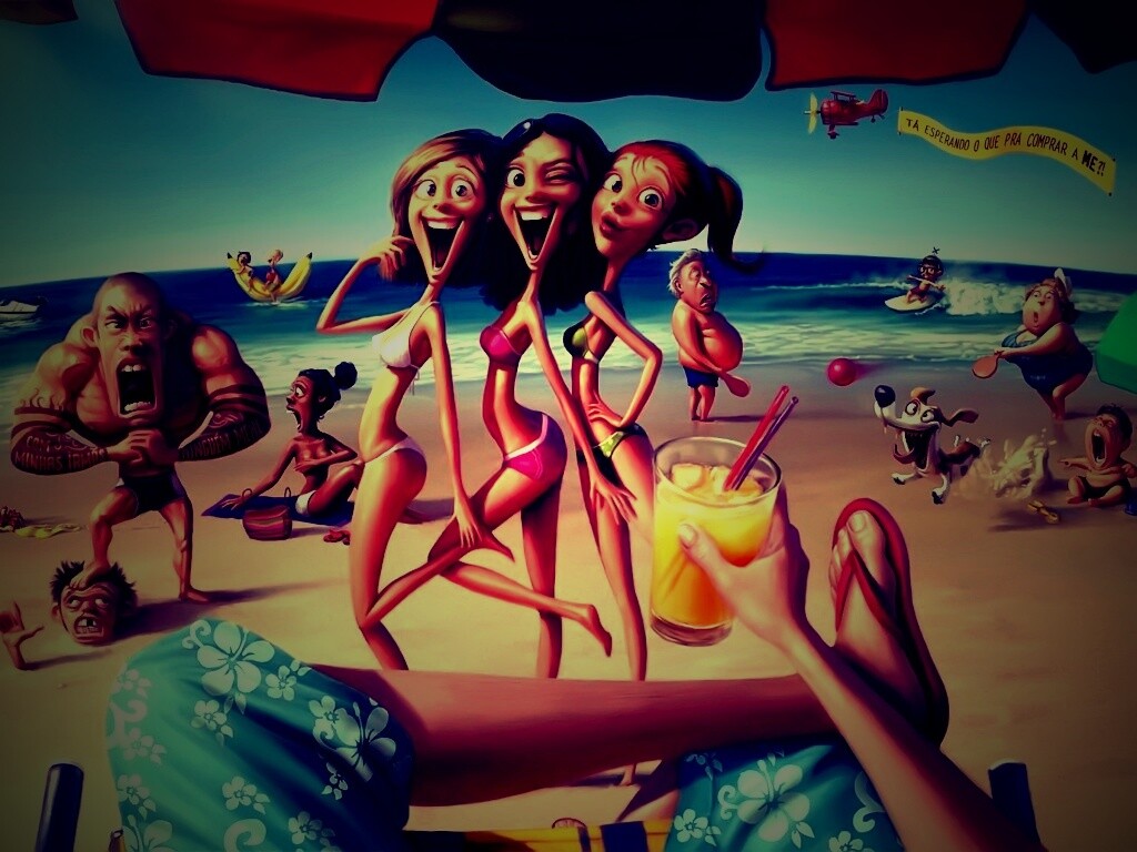 На пляжу ляжу) обои