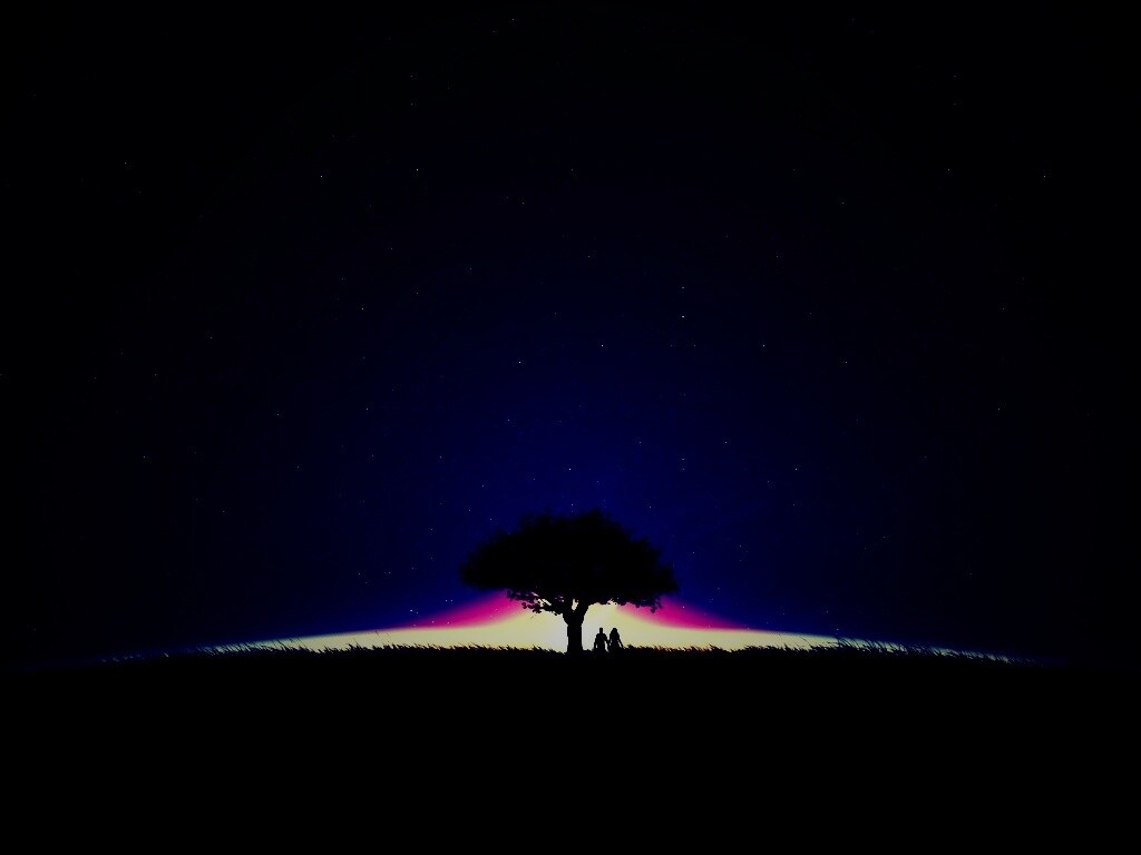 Звёздная ночь обои