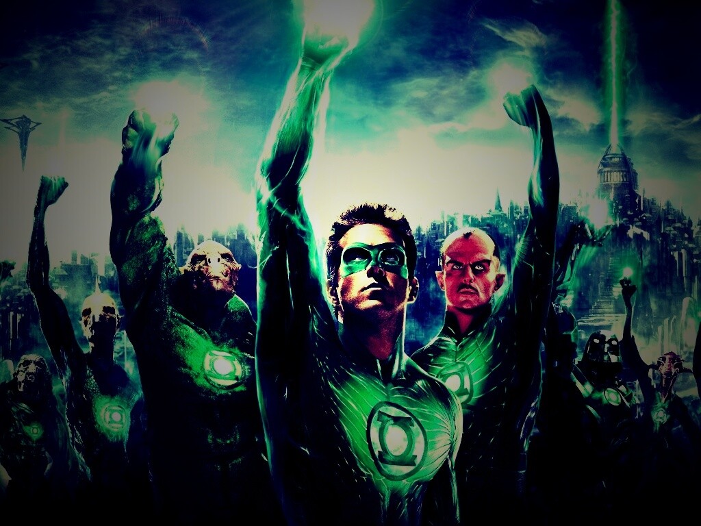 Зеленый фонарь обои