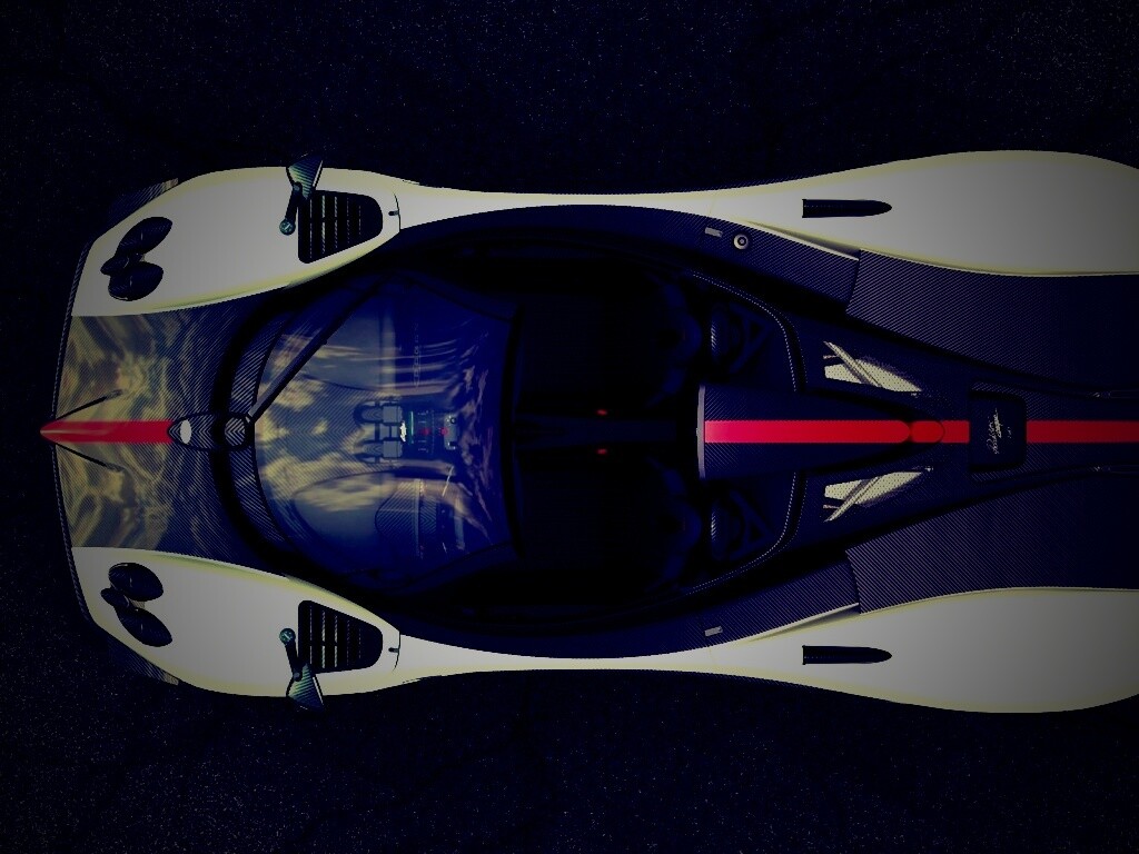 Пагани Зонда вид сверху обои