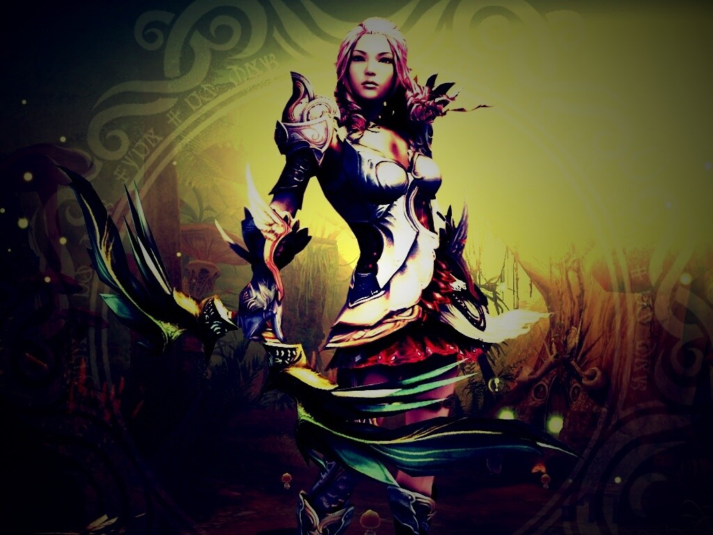 Лучница из Aion обои