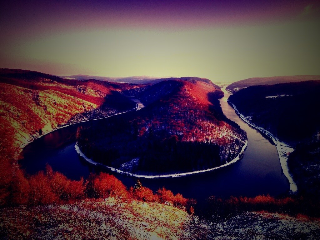 Изгиб реки обои