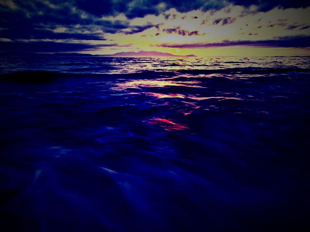 Красивый горизонт на море обои