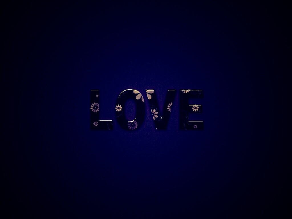 Любовь в минимализме обои