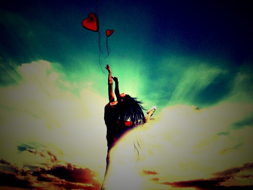 Отпускаяю сердце в небеса обои