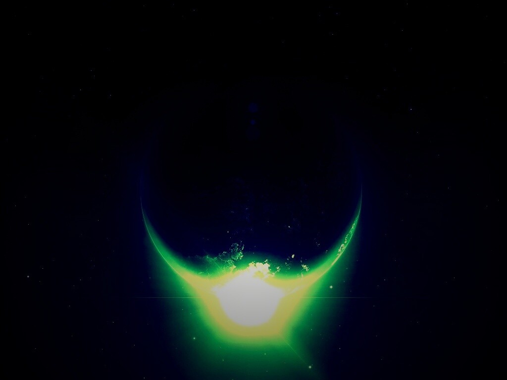 Восход виден из космоса обои