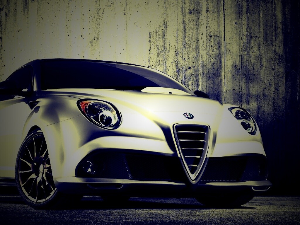 Alfa-Romeo вид спереди обои