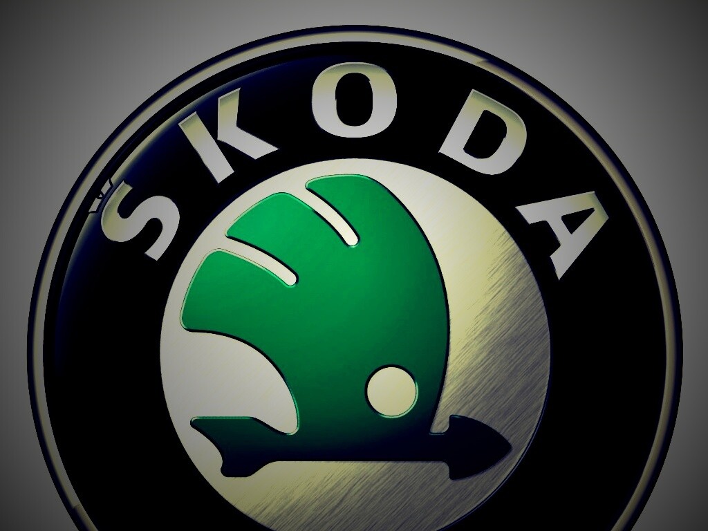Логотип Skoda обои