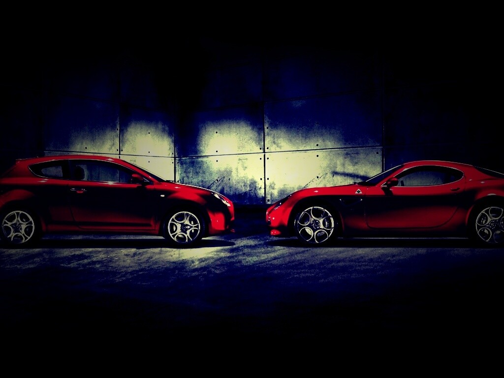 Два альфа ромео с разными кузовами обои