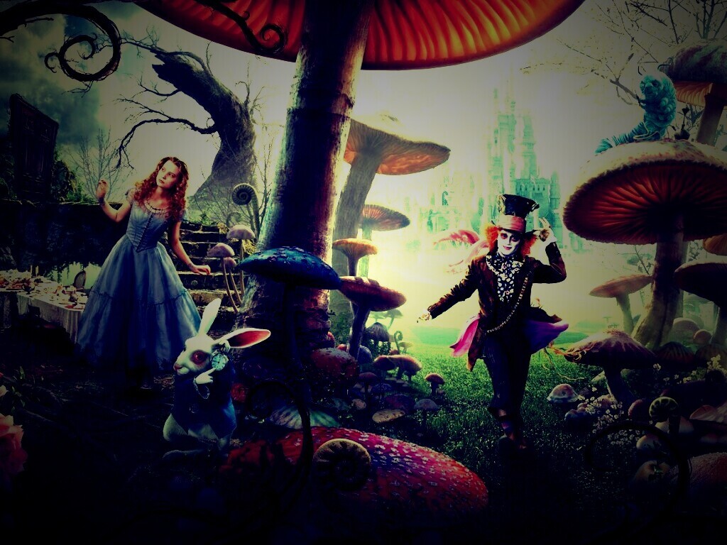Алиса в стране чудес обои
