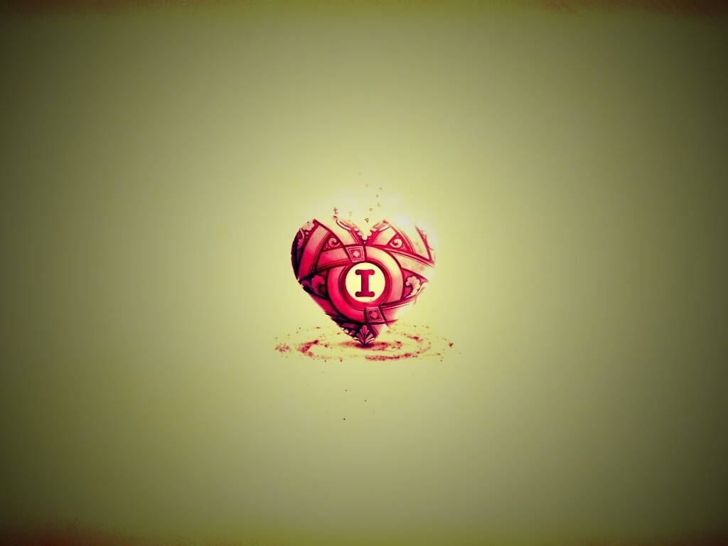 Креативное минималистичное сердце обои