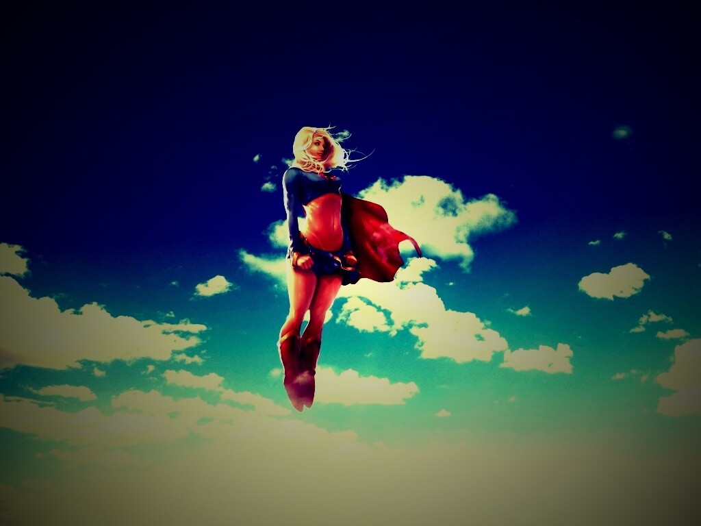 Супердевушка обои