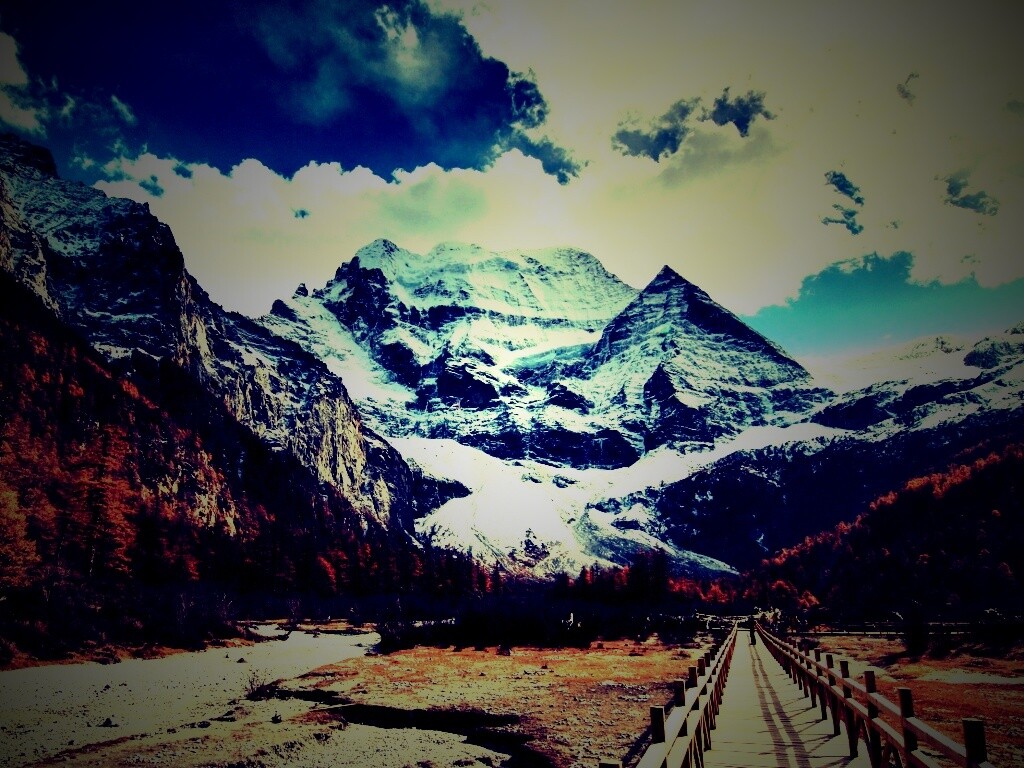 Дорога в горы обои