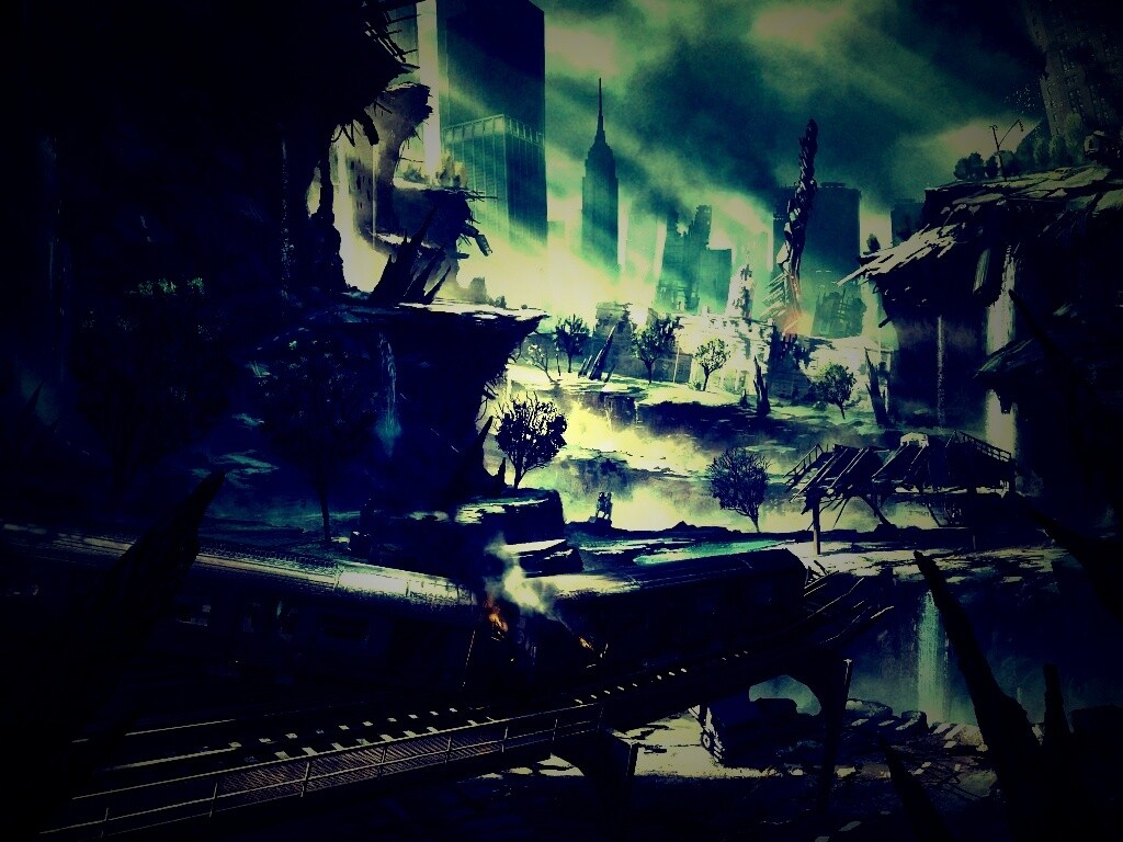 Развалины Нью-Йорка обои