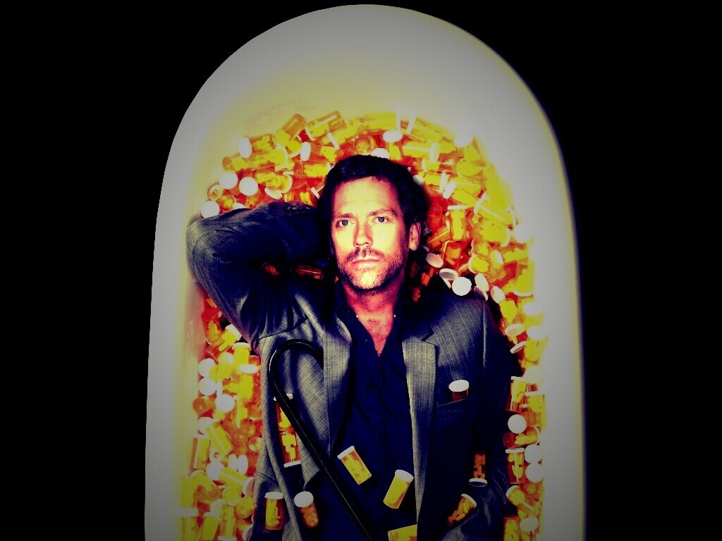 Хаус в ванне с викодином обои