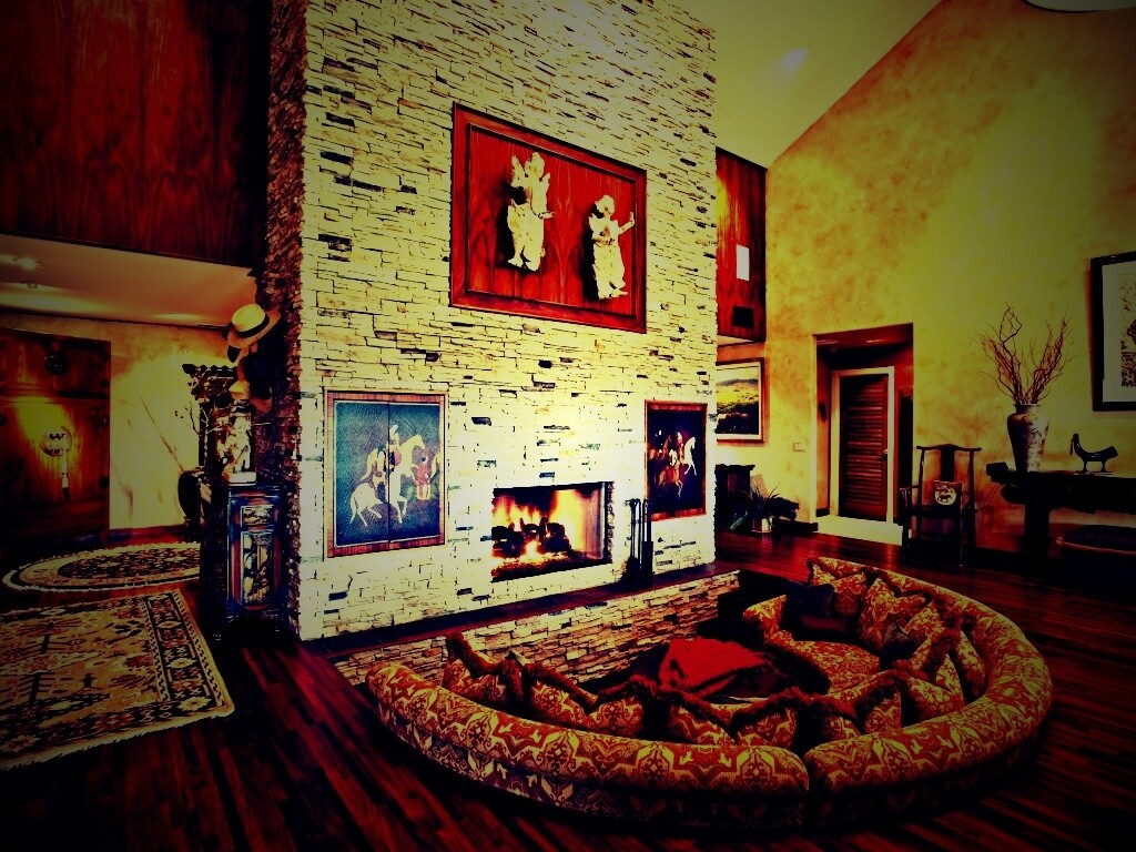 Интерьер гостинной обои