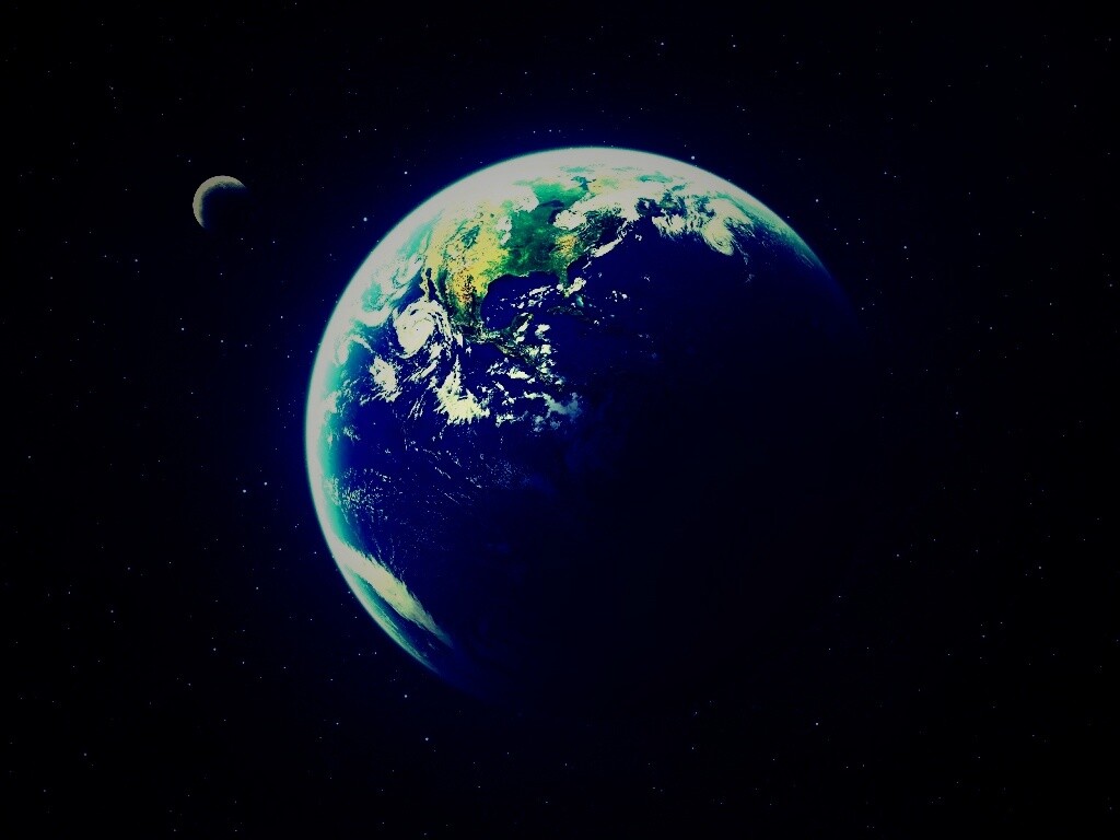Вид Земли из космоса обои