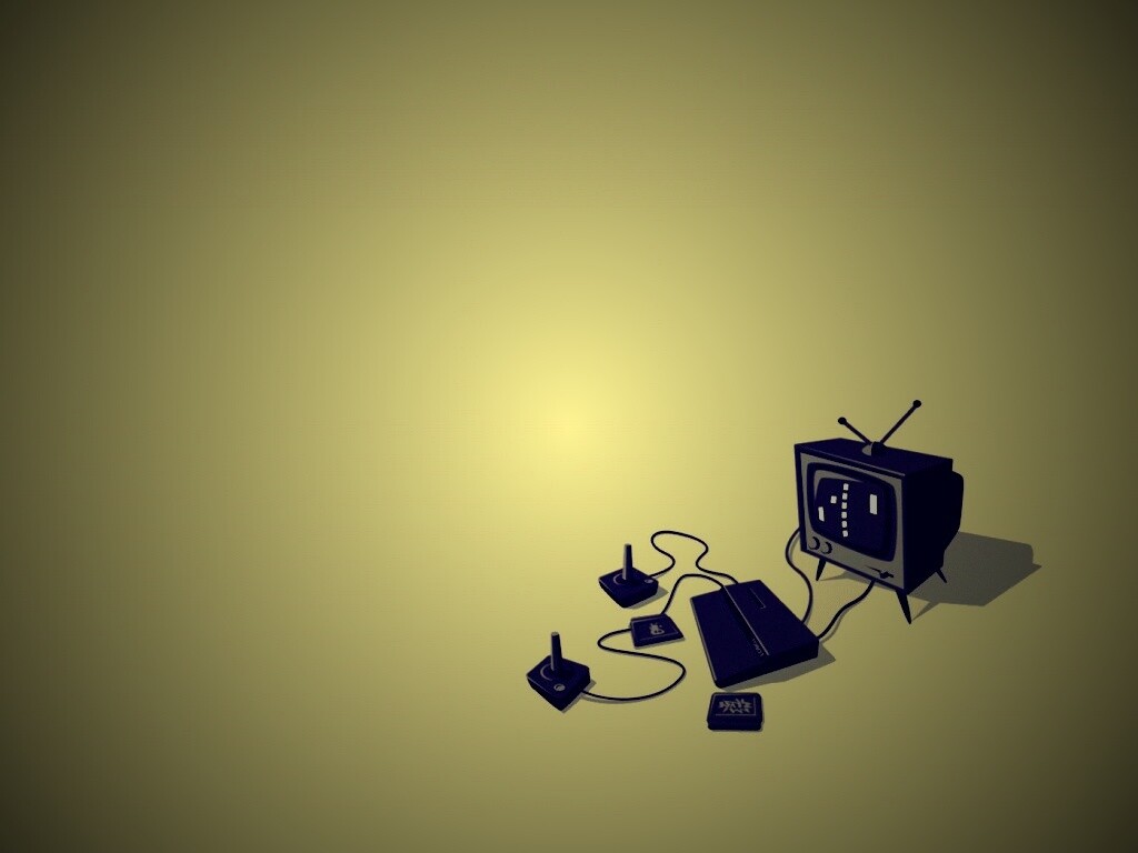 Приставка и телевизор обои
