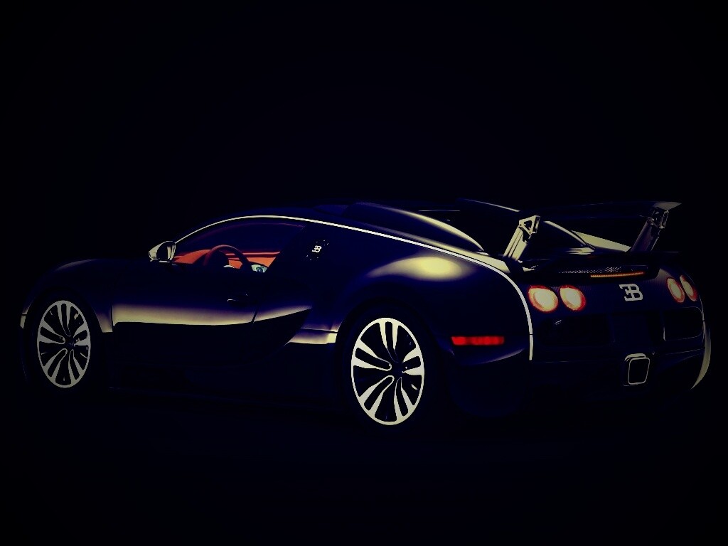 Черный спорткар обои