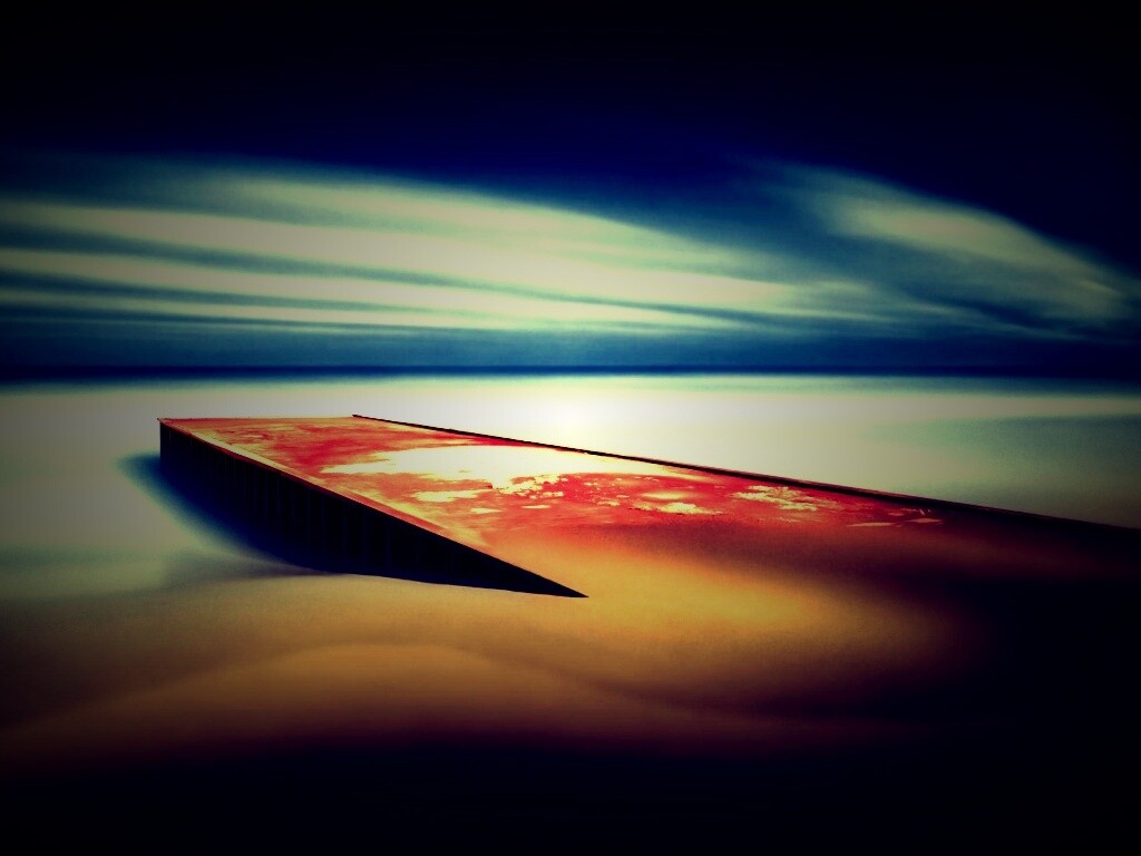 Пирс на пляже обои