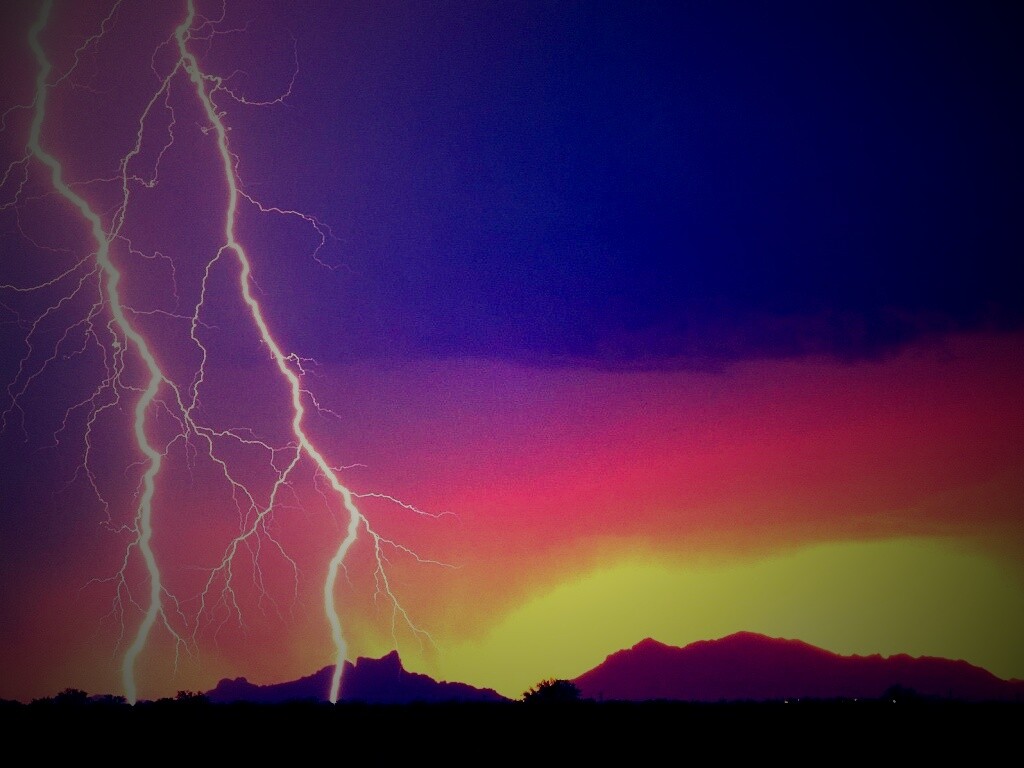 Двойная молния обои