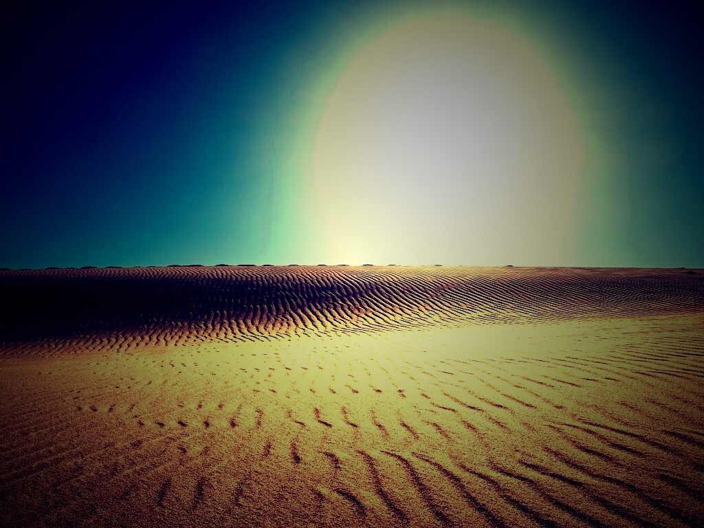Пустыня до горизонта обои