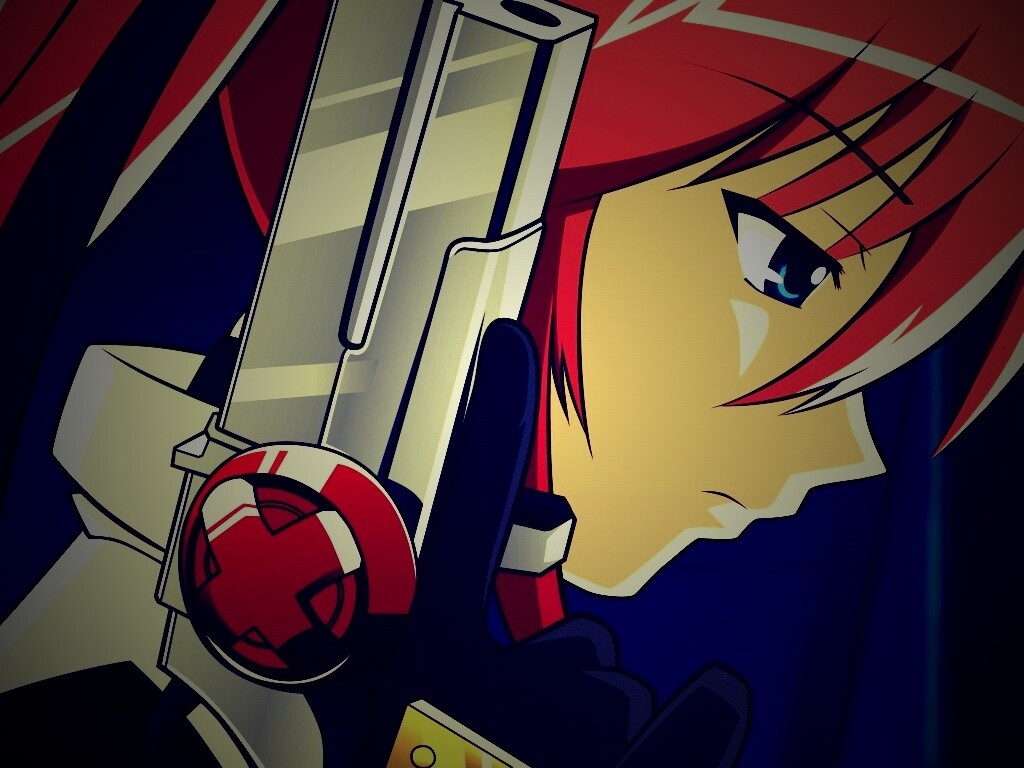 Девушка с пистолетом обои