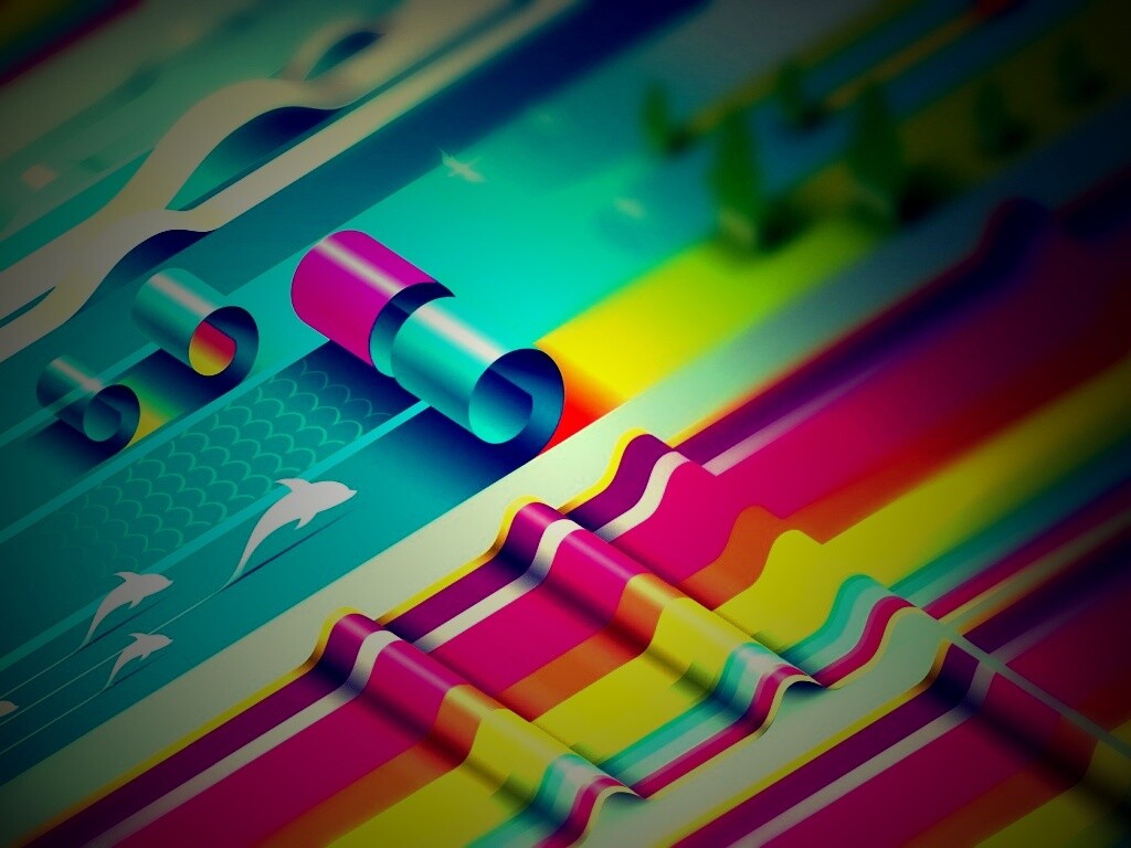 Аппликация из цветной бумаги обои