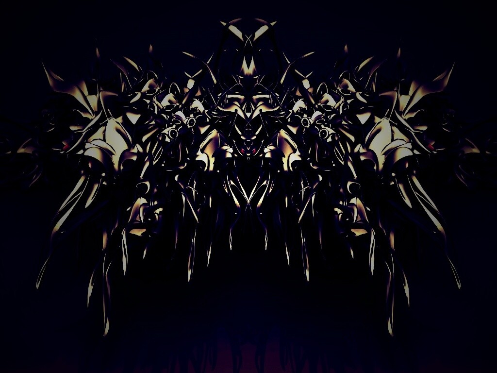 Страшная трехмерная абстракция обои