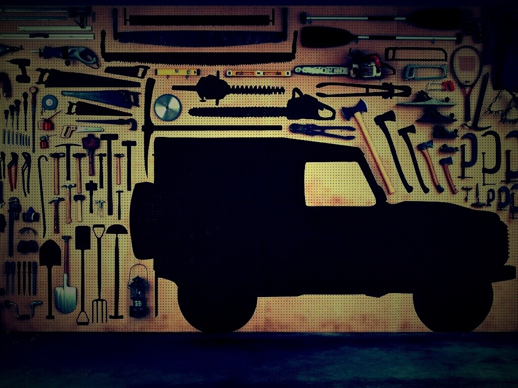 Типичный гараж обои