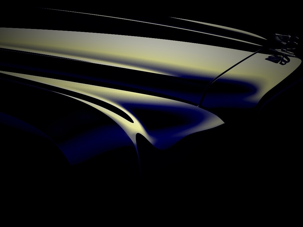 Капот чёрного авто обои