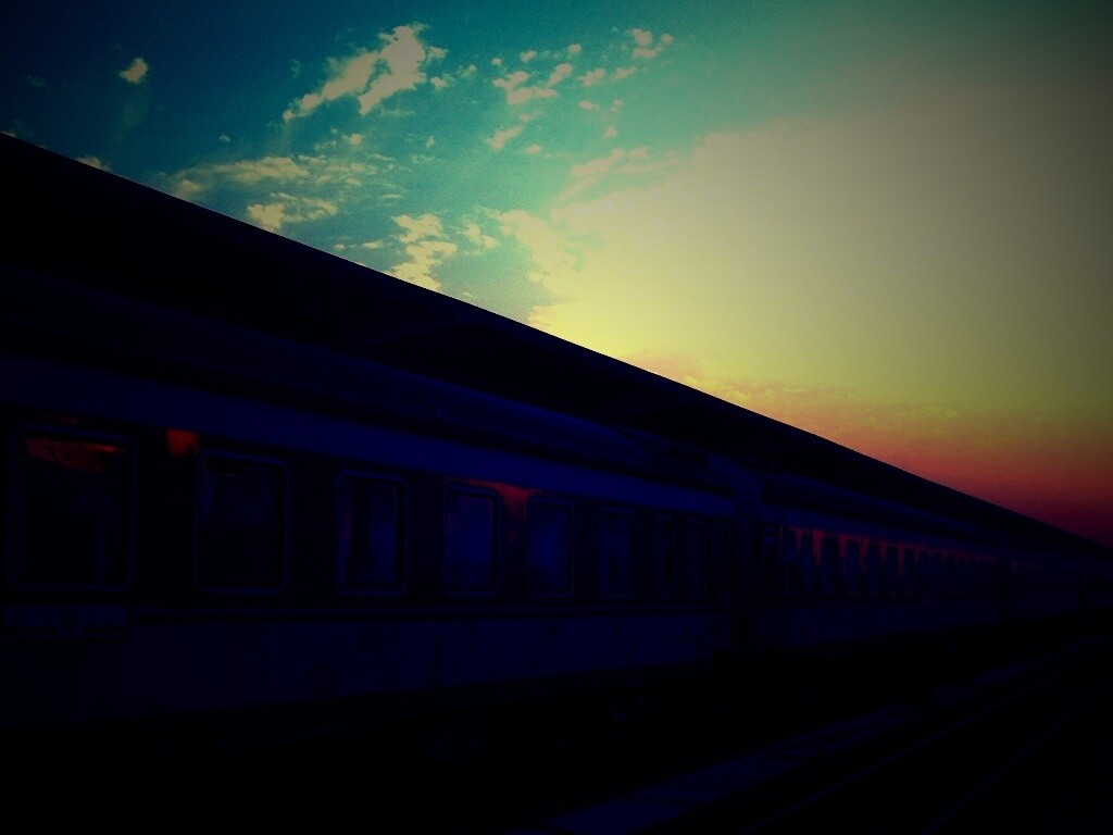 Пассажирский состав обои