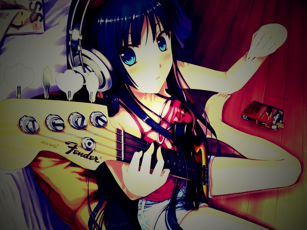 Лоли с гитарой обои