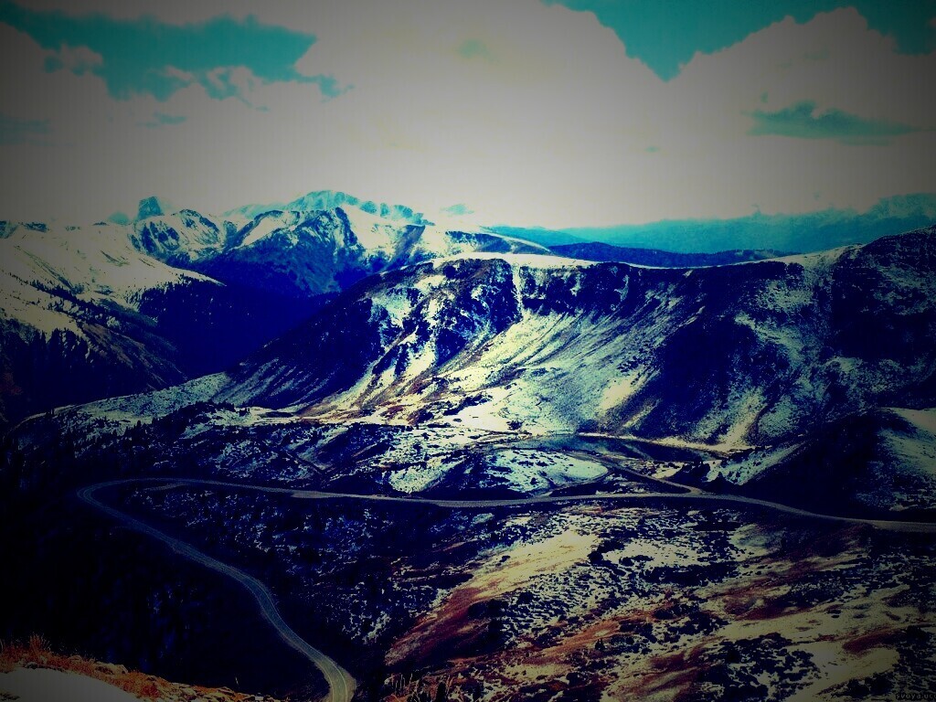 Горная дорога обои