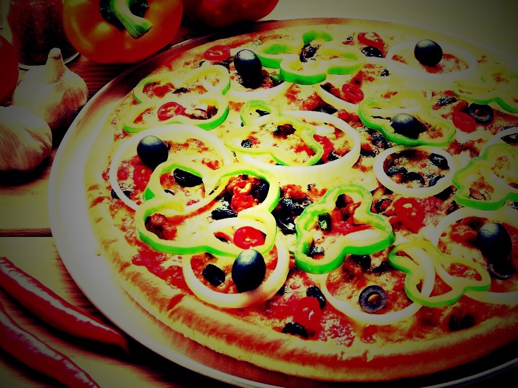 Пицца с паприкой обои