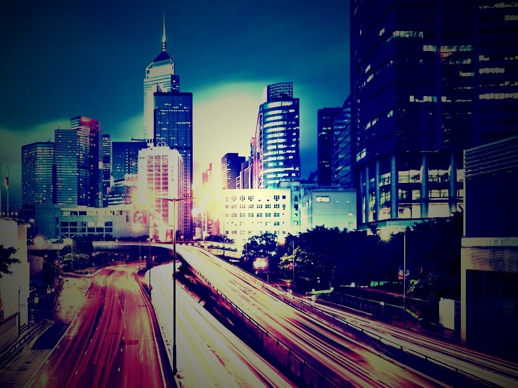 Огни Гонконга обои