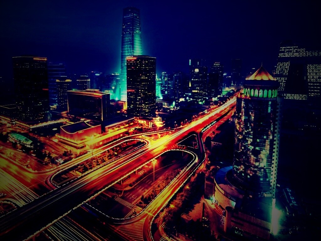 Городская развязка обои