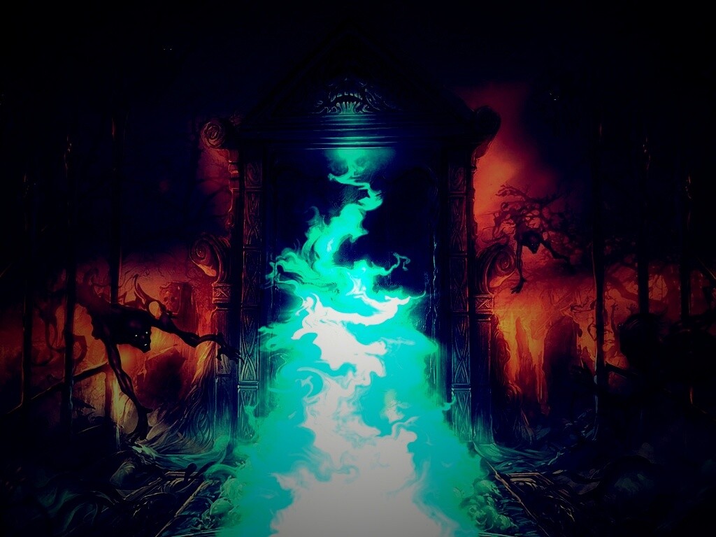 Демонические врата обои