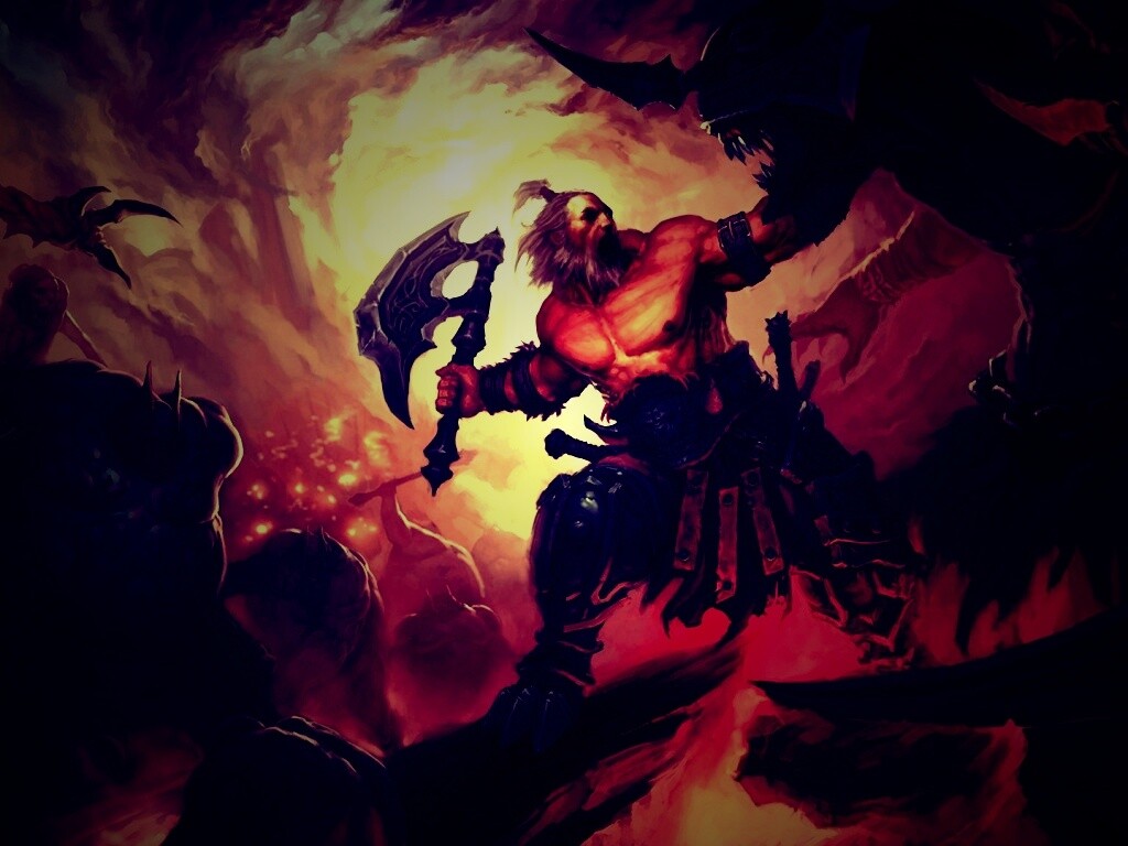 Варвар из Diablo 3 обои