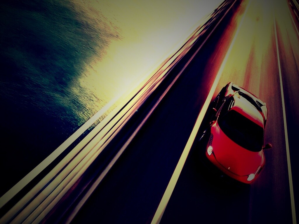 Суперкар на трассе обои